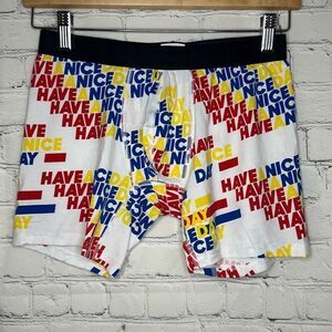 Meundies Have a Nice Day Mens Boxer Briefs size medium New no tags Micromodal